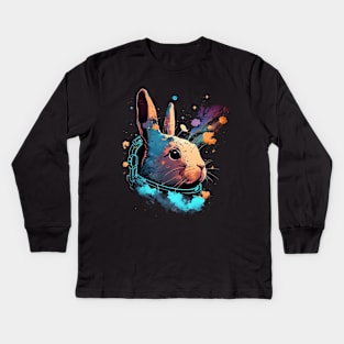 space bunny Kids Long Sleeve T-Shirt